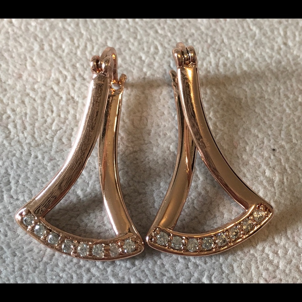 Beautiful hoop earrings with a unique twist.